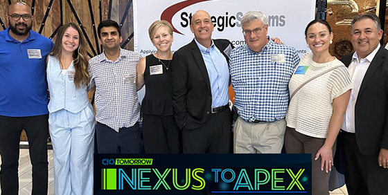 A group of executives from eLearningDOC, Strategic Systems, Inc., and Pandata at the CIO Tomorrow Conference